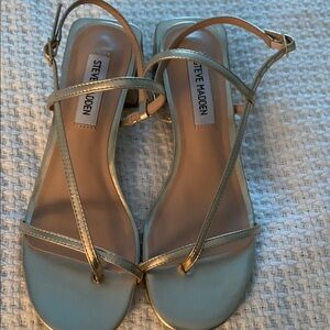 Steve Madden Gold Strappy Sandals